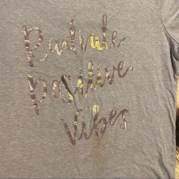 Cat & Jack Radiate Positive Vibes Shirt Girls Size XL / 14 - 16 Short Sleeves - Picture 2 of 6